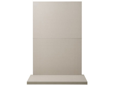 B&Q -  X2 Tile & Stove Hearth Set In Perla Stone