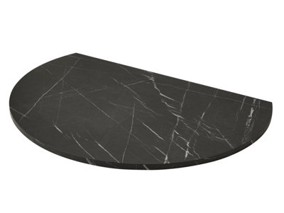 B&Q -  Truncated Hearth In Black Marble Effect