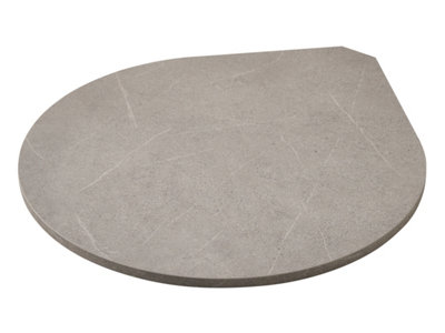 B&Q -  Teardrop Hearth In Moon Stone