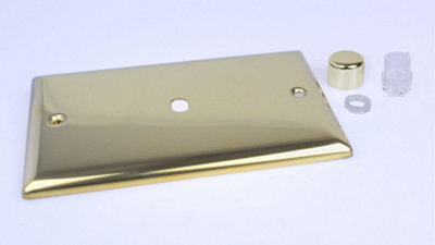 Varilight 1-Gang Matrix Kit For Rotary Dimmers With Elegant Victorian Brass Finish from B&Q