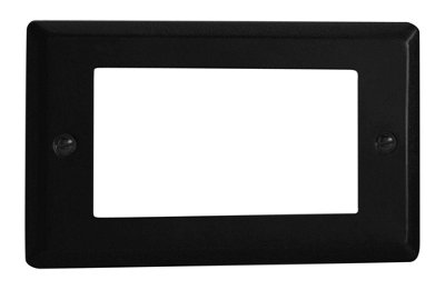 Varilight Xyg4.mb Urban Matt Black Datagrid Twin Plate (4 Datagrid Spaces) - Urban Matt Black - Image 6