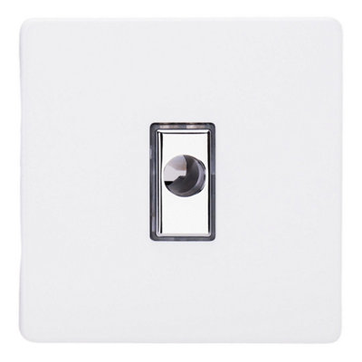 Varilight Flex Outlet PlateScrewless Primed Ready To Paint With Chrome InsertXdyfos.pd from B&Q