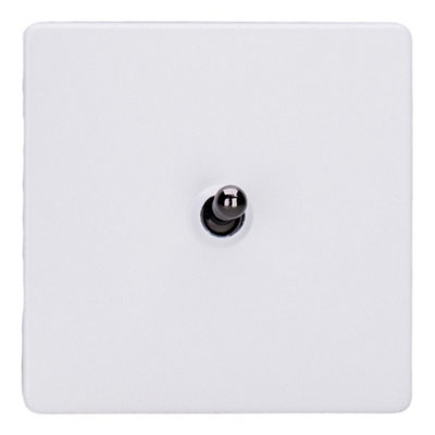 Varilight Single Toggle Light Switch IntermediateScrewless Primed Ready To Paint With Iridium ToggleXdyt7Is.pd from B&Q