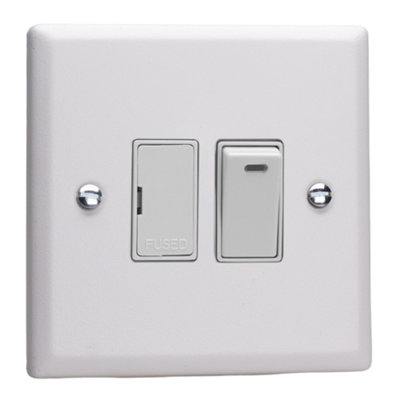 Varilight Switched Fused Spur With NeonUrban Chalk White With White RockerXy6Nw.cw from B&Q