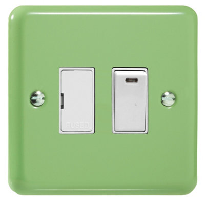 Varilight Switched Fused Spur With NeonLily Beryl Green With White InsertXy6Nw.bg from B&Q