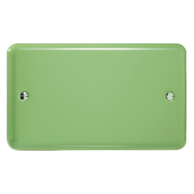 Varilight Double Blank PlateLily Beryl GreenXydb.bg from B&Q