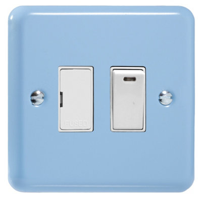 Varilight Switched Fused Spur With NeonLily Duck Egg Blue With White InsertXy6Nw.db from B&Q