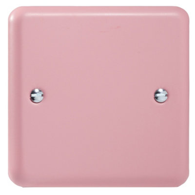 Varilight XYSB.RP Lily Pastel Rose Pink 1 Gang Single Blank Plate - Image 3