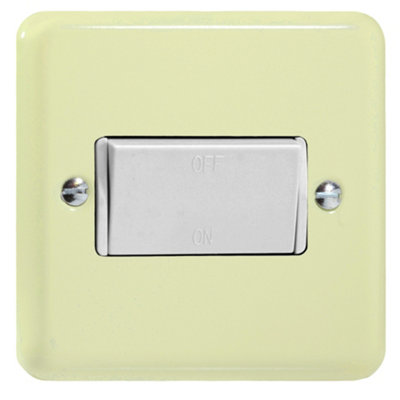 Varilight Fan Isolator SwitchLily White Chocolate With White RockerXyfiw.wc from B&Q
