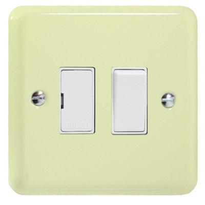 Varilight Switched Fused SpurLily White Chocolate With White InsertXy6W.wc from B&Q