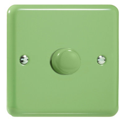 Varilight Single 2-Way Dimmer 0-120WLily Beryl Green With Beryl Green KnobJyp401.bg from B&Q