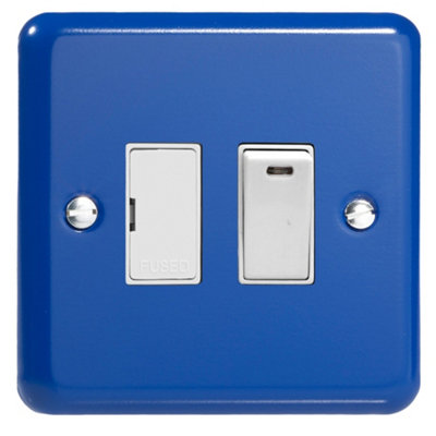 Varilight Switched Fused Spur With NeonLily Reflex Blue With White InsertXy6Nw.rb from B&Q