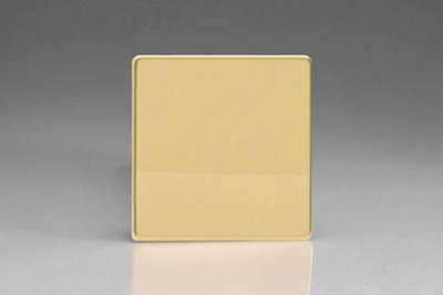 Varilight Single Blank Plate Polished Brass Xdvsbs from B&Q