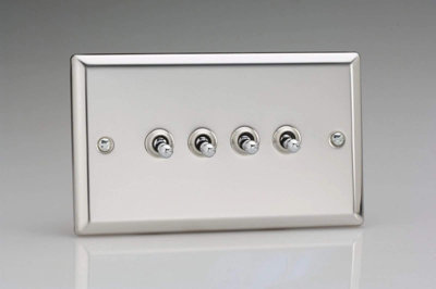 B&Q -  Xct9 Toggle Switches Chrome Mirror Chrome