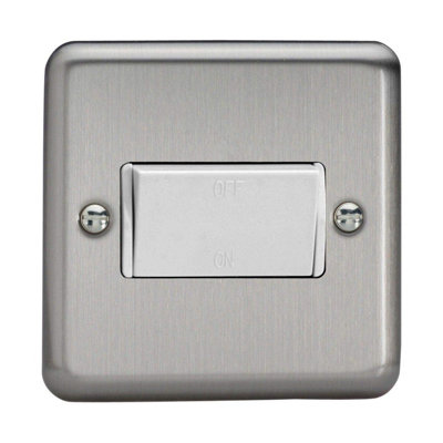 Varilight Fan Isolating Switch (3 Pole) Matt Chrome Xsfiw from B&Q