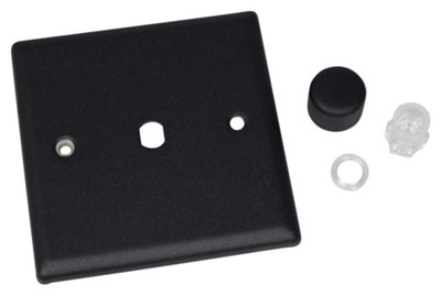 Varilight White 1-Gang 1000W 2-Way Push-On Push-Off Dimmer V-Dim 1-Gang 1-Way Rotary Dimmer 1 X 200-1000W from B&Q