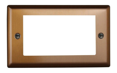 Varilight XYG4.BZ Urban Brushed Bronze DataGrid Twin Plate (4 DataGrid Spaces) - Image 4