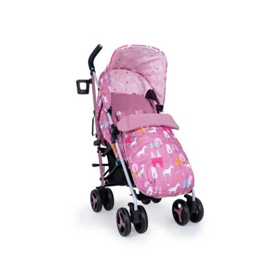 Cosatto Supa 3 Stroller Suitable to 25KG Lightweight Compact Folding Unicorn Lan - Image 2