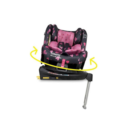 Cosatto All In Rotate 360 Swivel Spin Car SeatGroup 0+1230-36 Kg0-12 YearsIsofixErfAnti-Escape (Charcoal from B&Q