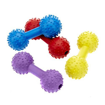 Classic Rubber Pimple Dumbbell With Bell 110mm (Pack Of 12) from B&Q