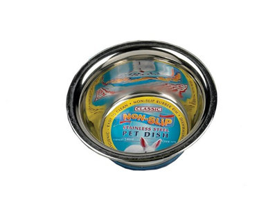 Super Prem S/steel Non Slip Dish 240Ml (115mm Dia) (Pack Of 6) from B&Q