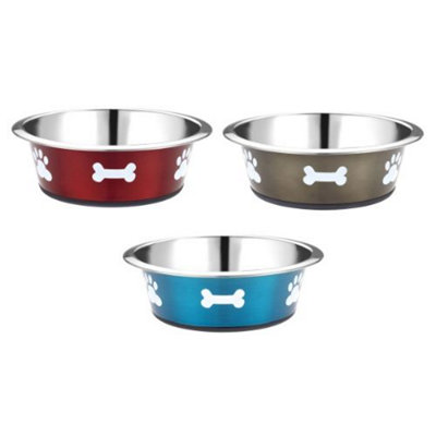Classic Posh Paws S/steel Dish 1600Ml (215mm Dia) (Pack Of 6) from B&Q
