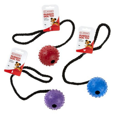 Classic Pimple Rubber Ball Rope 70mm (Pack Of 6) from B&Q