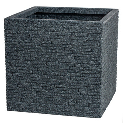 Strata Matt Rectangular Plastic Planter(W)25Cm