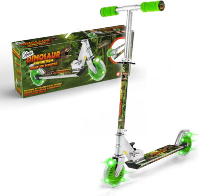 B&Q -  Dinosaur Expedition Light Up Scooter