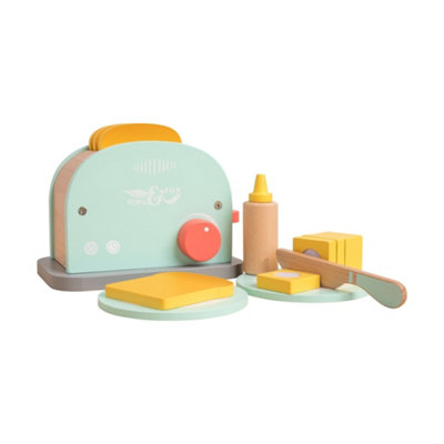 TP Toys Owl & Fox Wooden Toaster SetFsc Certified from B&Q
