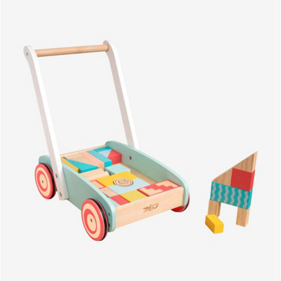 Owl & Fox Wooden Baby Walker With Bricks - Image 5