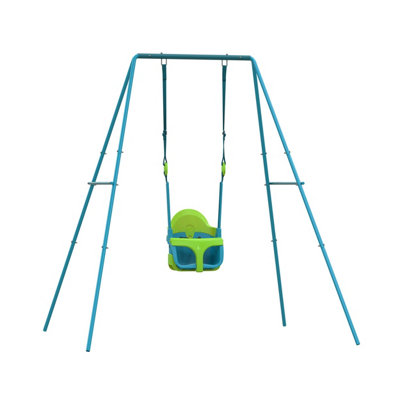TP Toys Tp Small To Tall 2 In 1 Metal Swing Set With Quadpod from B&Q