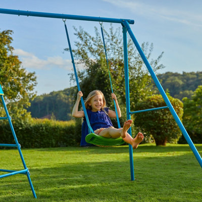 TP Toys Explorer Blue Metal Climbing Frame Swing Arm from B&Q