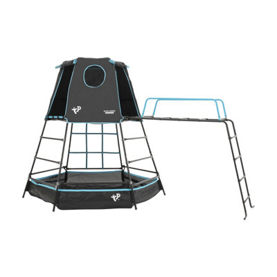 TP Toys Tp Explorer Metal Climbing Frame Set With Jungle Run Black Edition from B&Q