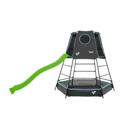 TP Toys Tp Explorer Metal Climbing Frame Set And Ripple Slide Black Edition from B&Q