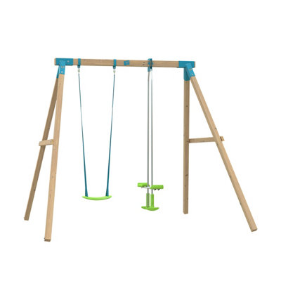 Tp Toys Kingswood Timber 3 Seater Swing & Glider Set
