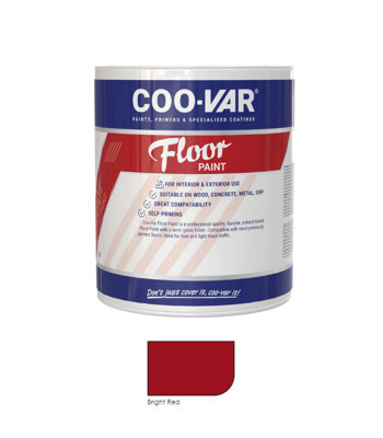 Coovar Floor PaintTile Red5 Litre from B&Q