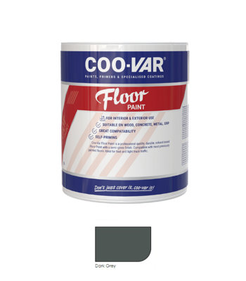 Coovar Floor PaintDark Grey1 Litre from B&Q