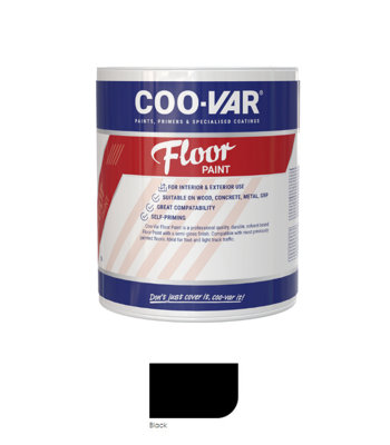 Coovar Floor PaintBlack2.5 Litre from B&Q