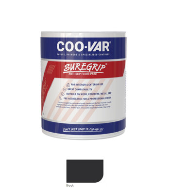 Coovar Suregrip Anti Slip Floor PaintBlack2.5 Litre from B&Q