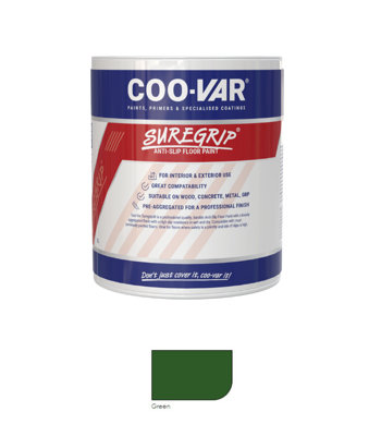 Coovar Suregrip Anti Slip Floor PaintGreen1 Litre from B&Q