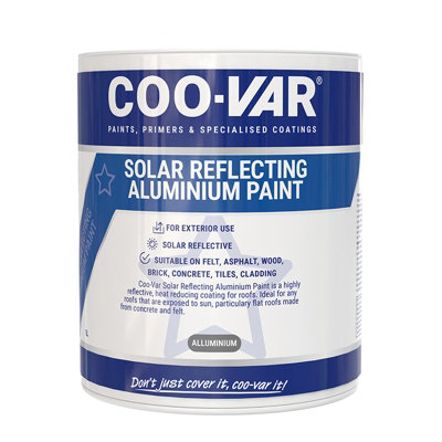 Coovar Solar Reflecting Aluminium Paint (Bv221)5 Litre from B&Q