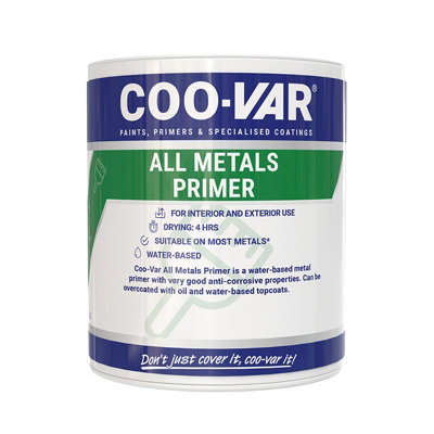 Coovar Water Based All Metals Primer Red1 Litre from B&Q