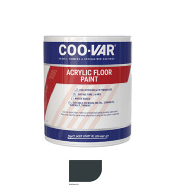Coovar Acrylic Floor PaintAnthracite5 Litre from B&Q