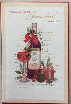 Christmas Wishes Grandad With Love Greeting Card from B&Q