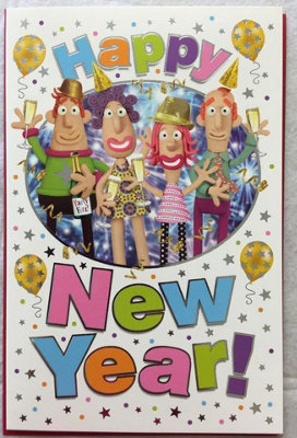 Happy New YearChristmas Greetings Card By Wishing Well from B&Q