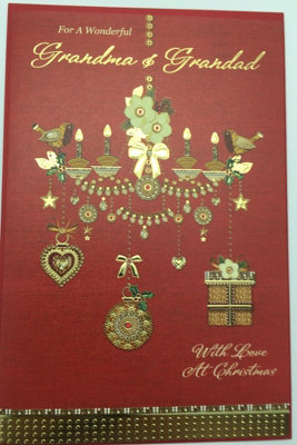 Grandma And Granddad Christmas Card By Carte Blanche from B&Q