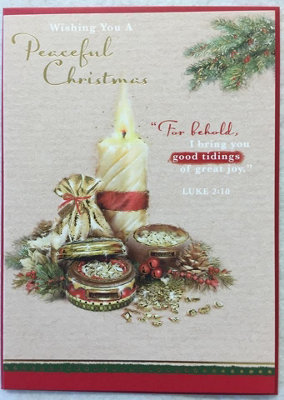 Christmas Blessings Open Christmas Card By Carte Blanche from B&Q