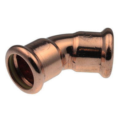 Vis Express Pegler Vsh Xpress Copper Press Fit Gas Obtuse Elbow 22mm Sg21 39826. from B&Q