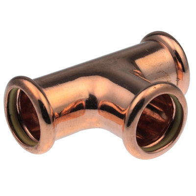 Vis Express Pegler Vsh Xpress Copper Press Fit Gas Tee 28mm Sg24 39852 from B&Q